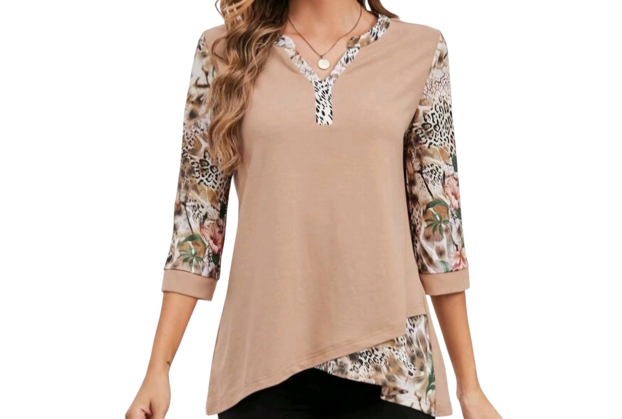 Boetiek Bloes Beige Print