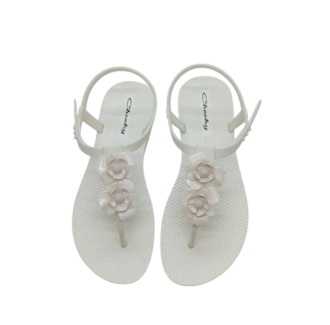 Creme Cheeky Sandale