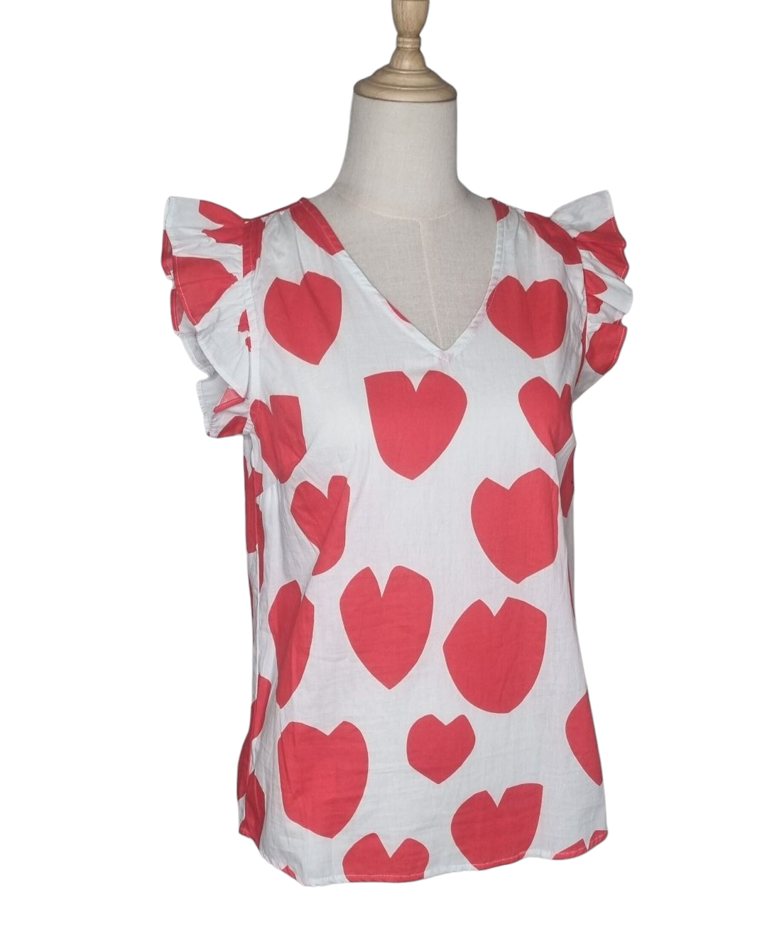 Boetiek bloes rooi harte