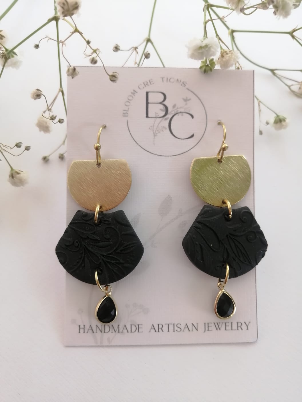 Bloom Swart Oorbelle