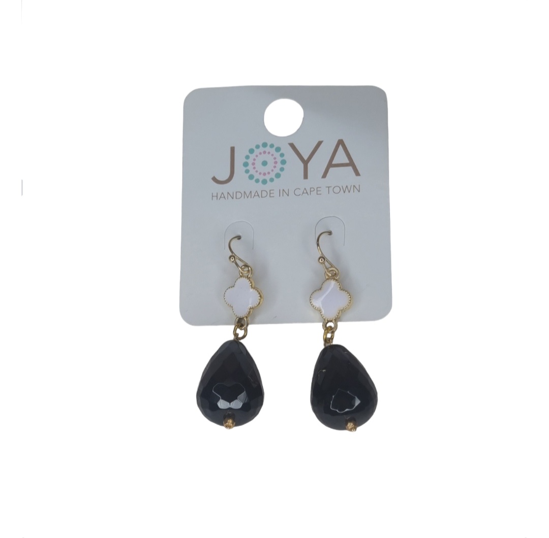 Wit/Swart Oorbelle Joya