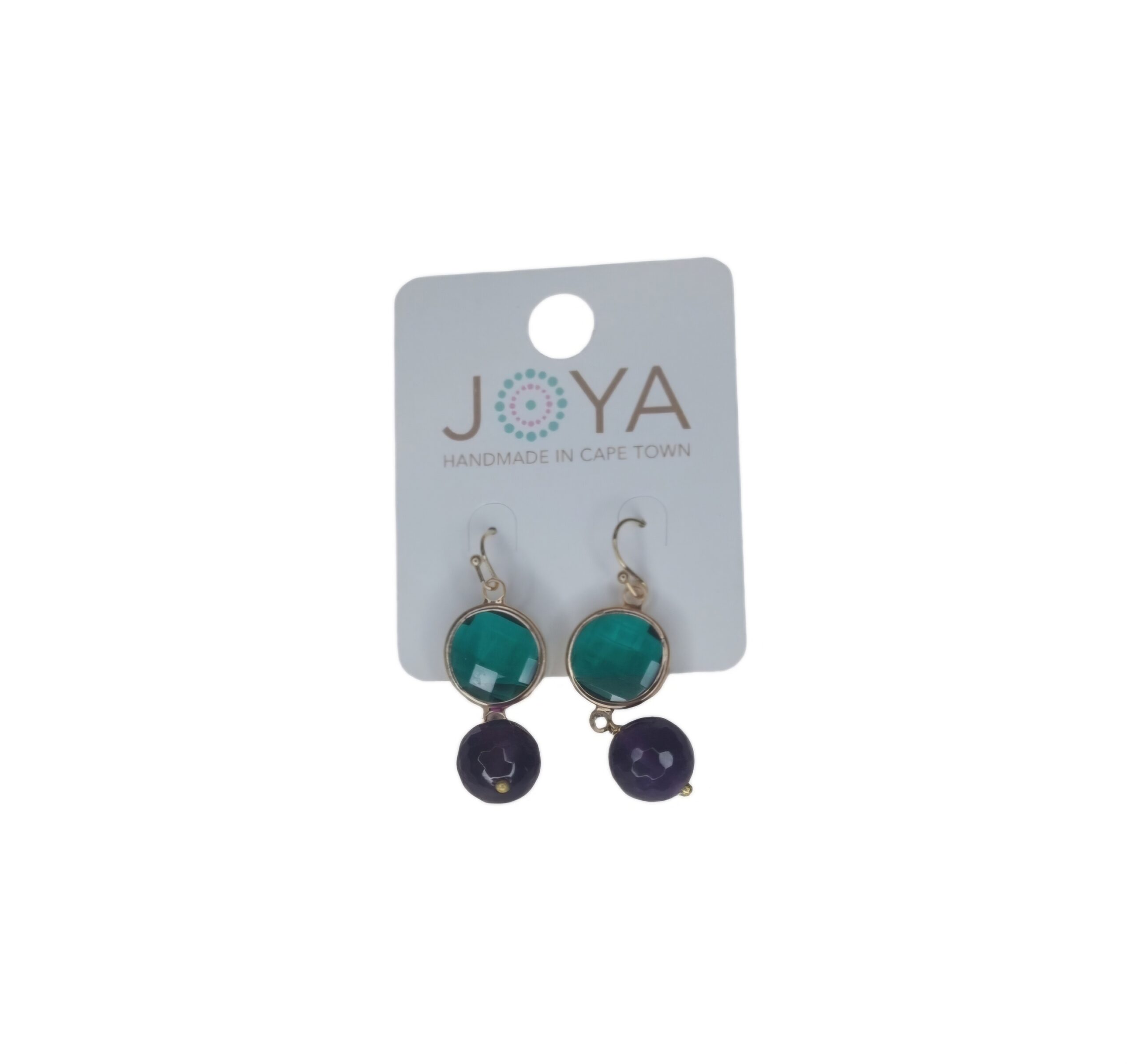 Groen/Pers Joya Oorbelle