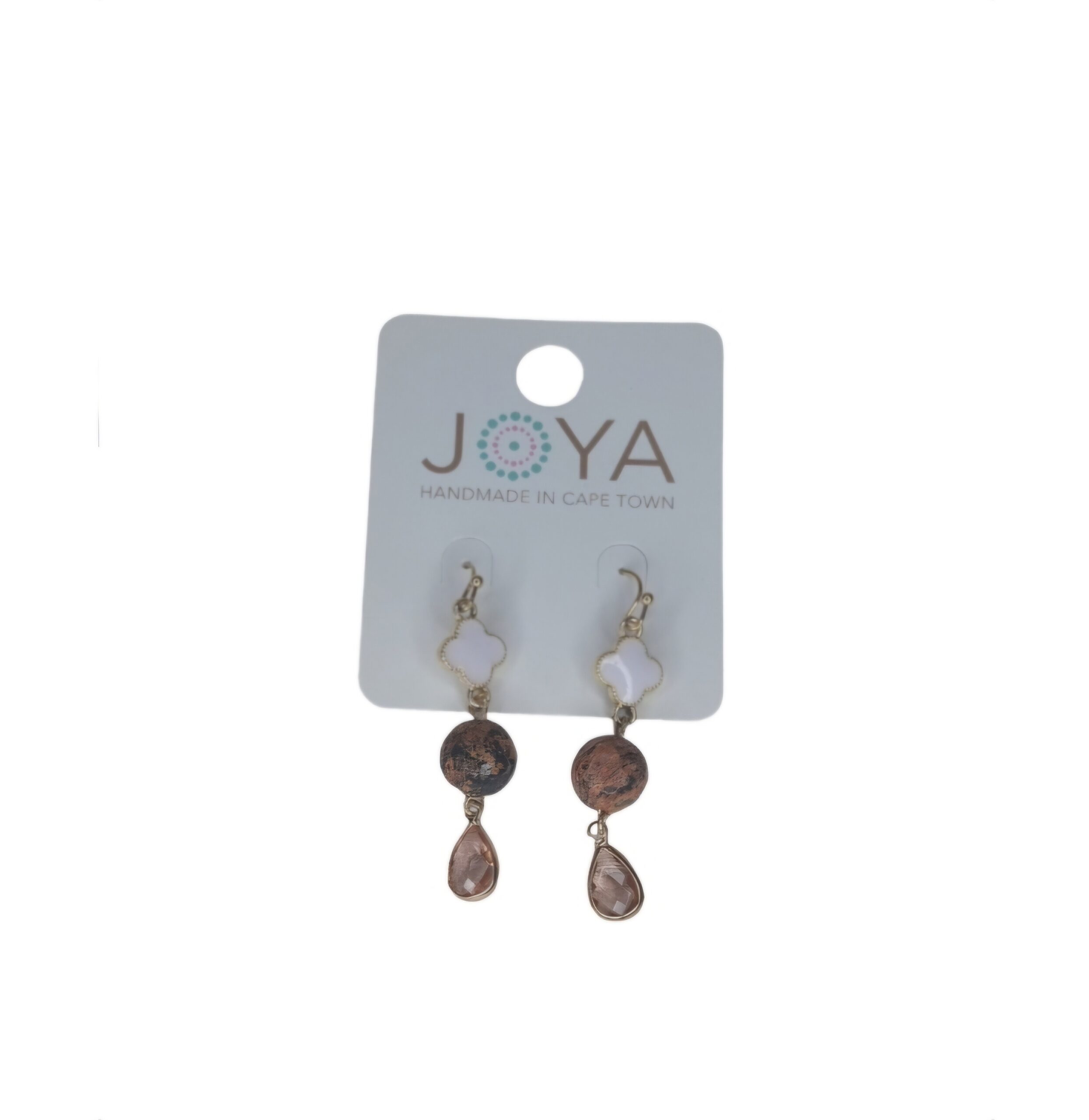 Pienk/Bruin Oorbelle