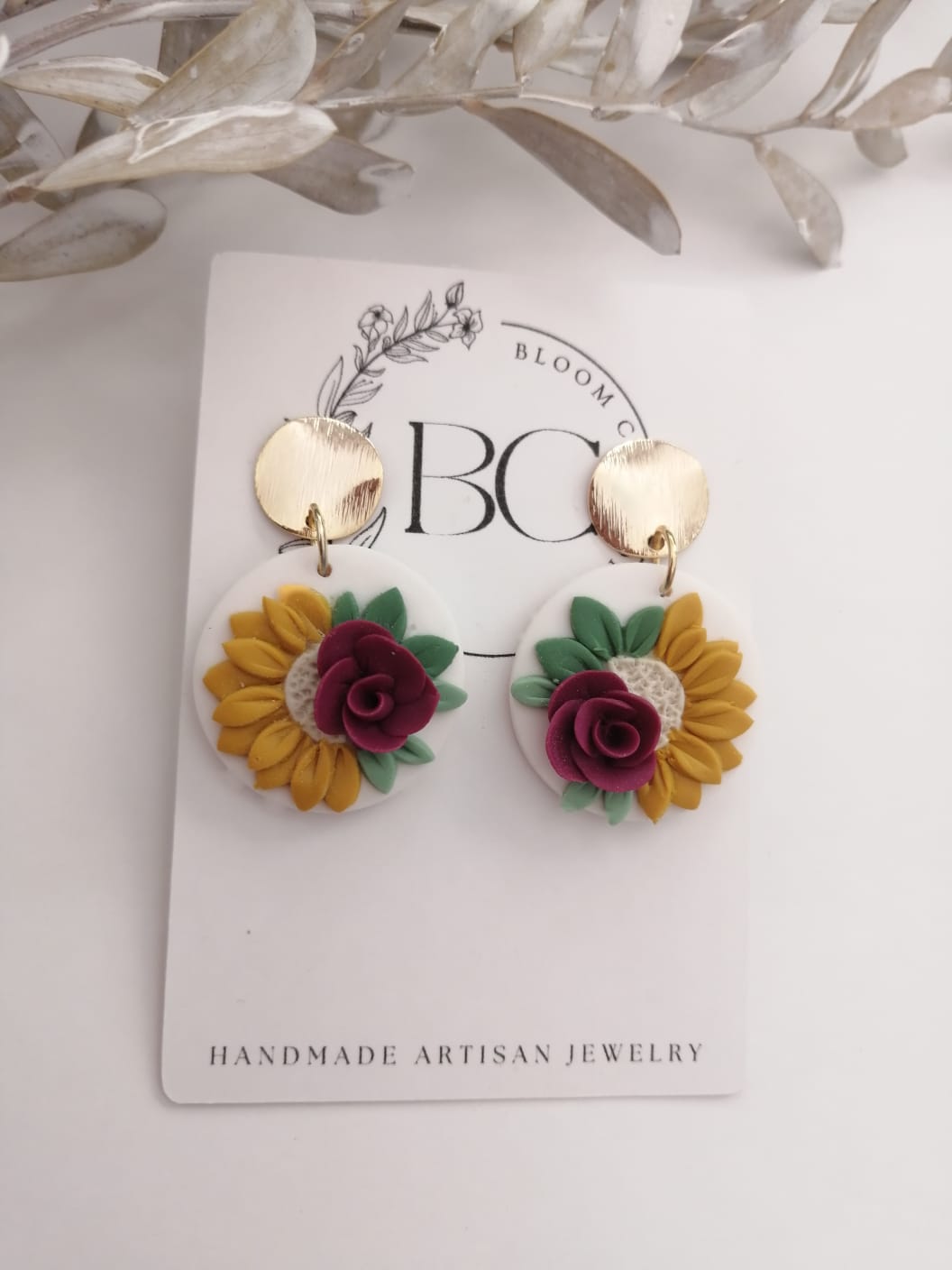 Bloom Oorbelle Blom Geel