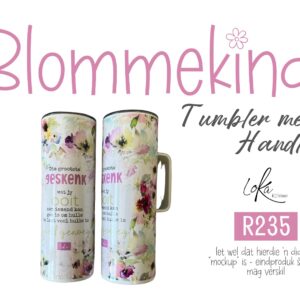 Loka Lang Tumblers met Handle (Blommekind Reeks)