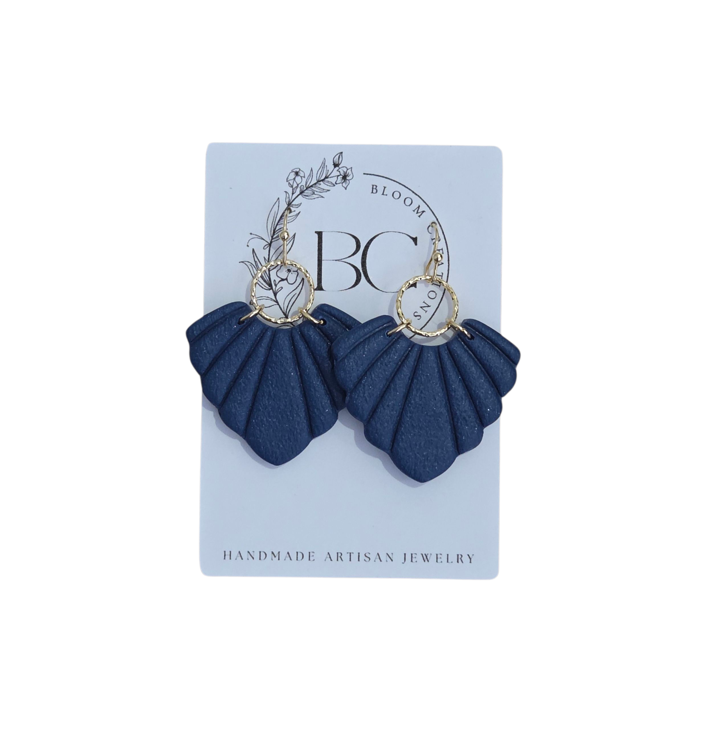 Navy Bloom Oorbelle