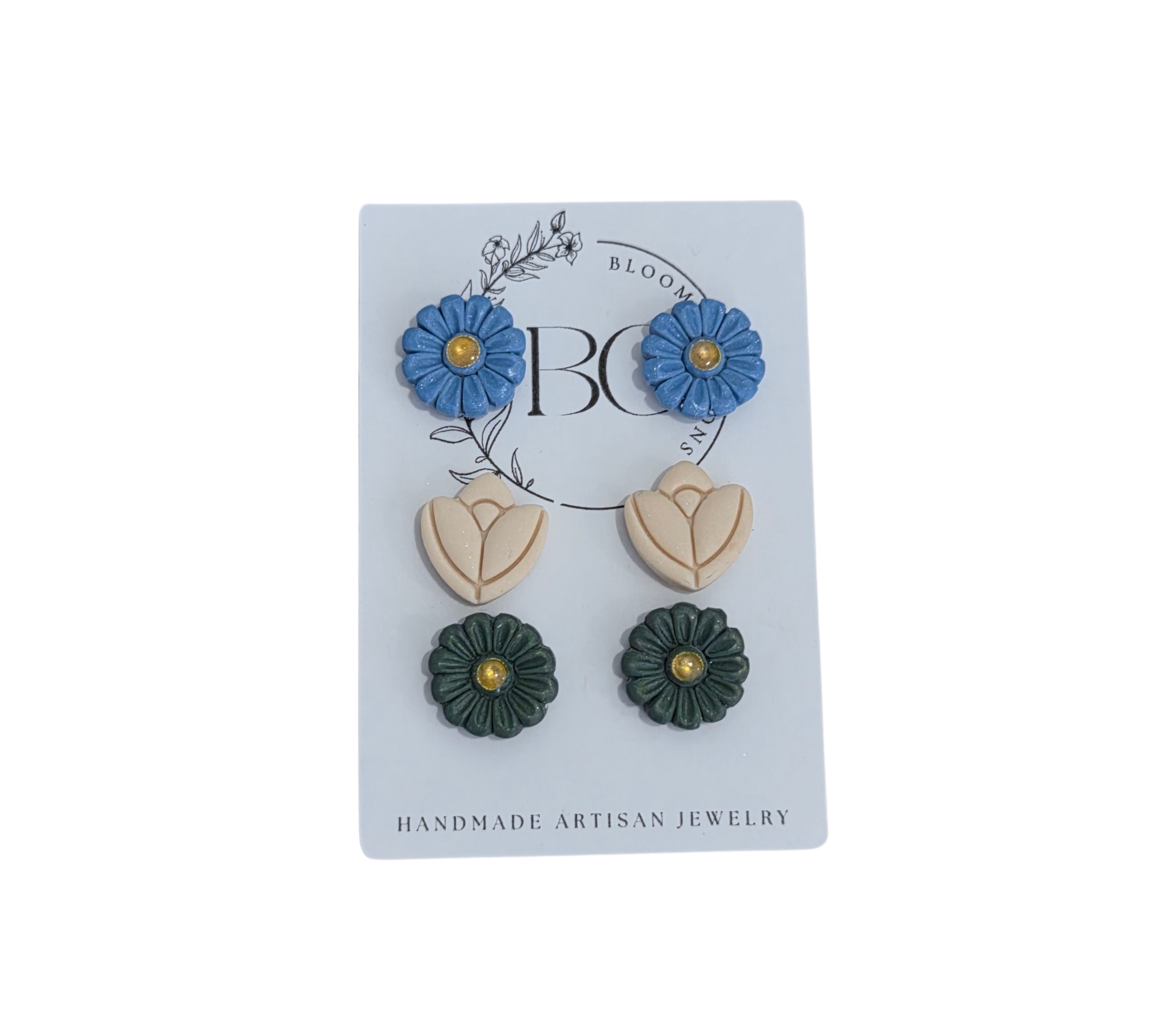 3-Pak Oorbelle Bloom