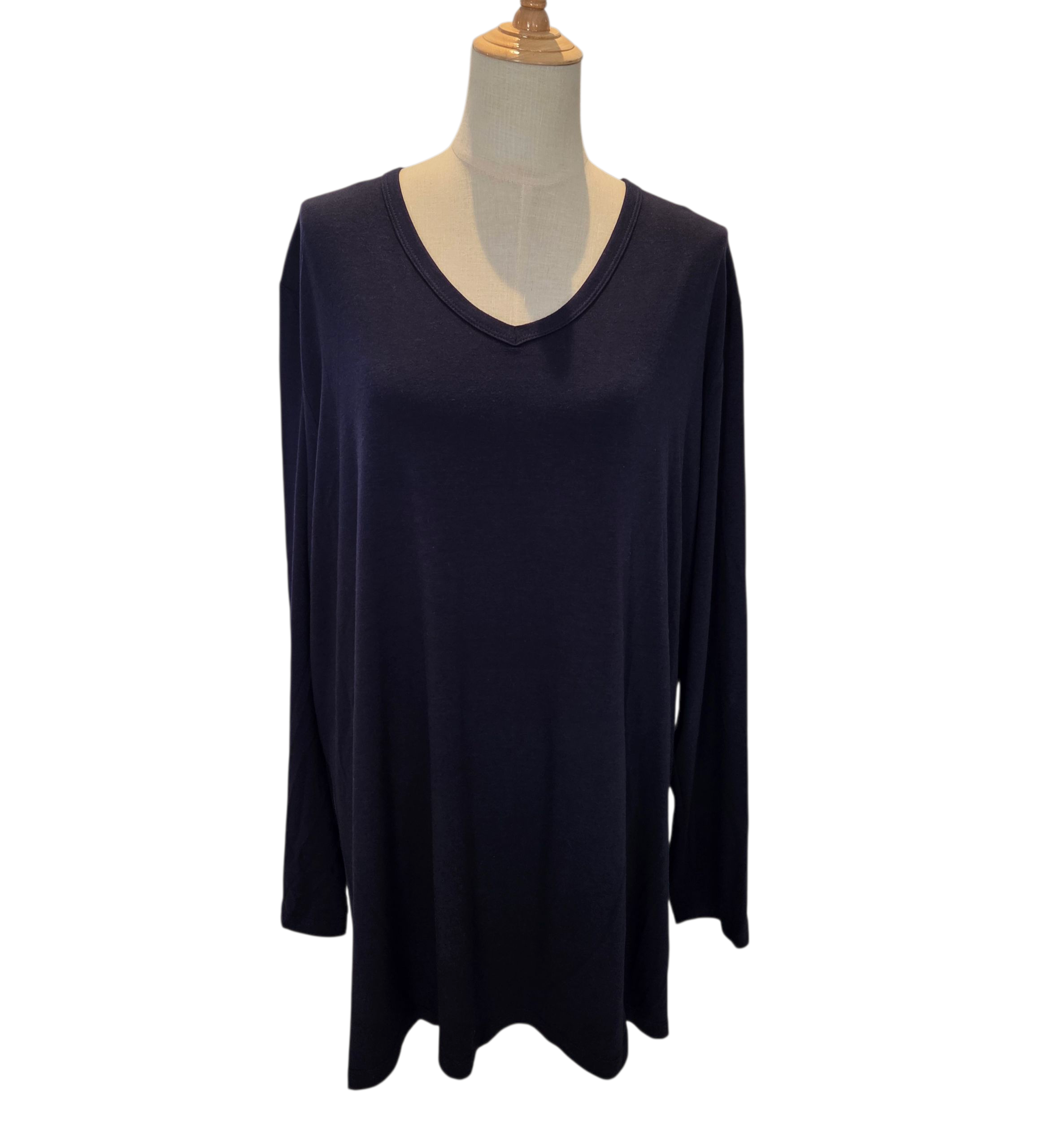 Navy Langmou Boetiek Top