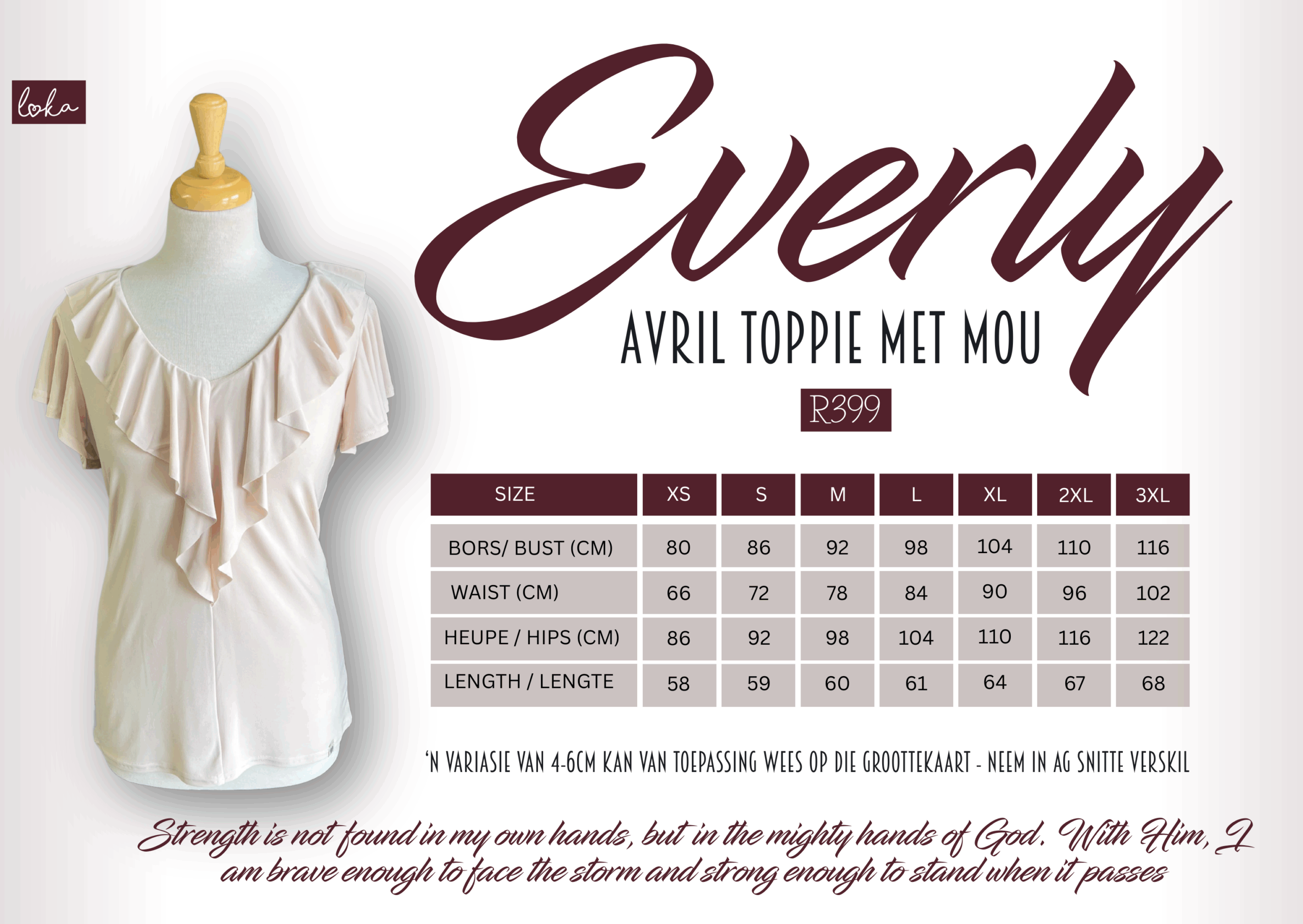 Everley Cream Avril Top