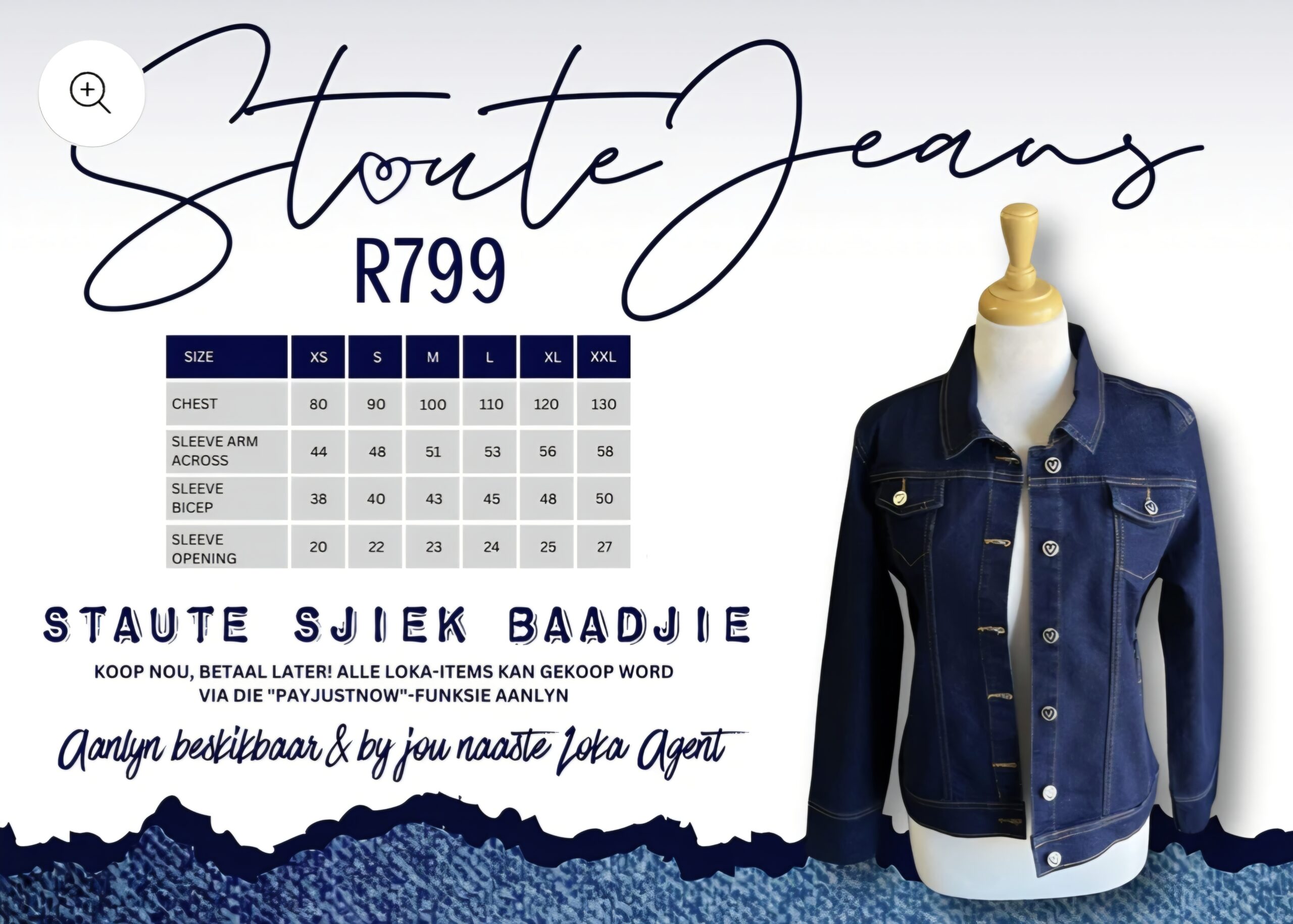 Stoute Jeans Donker Baadjie