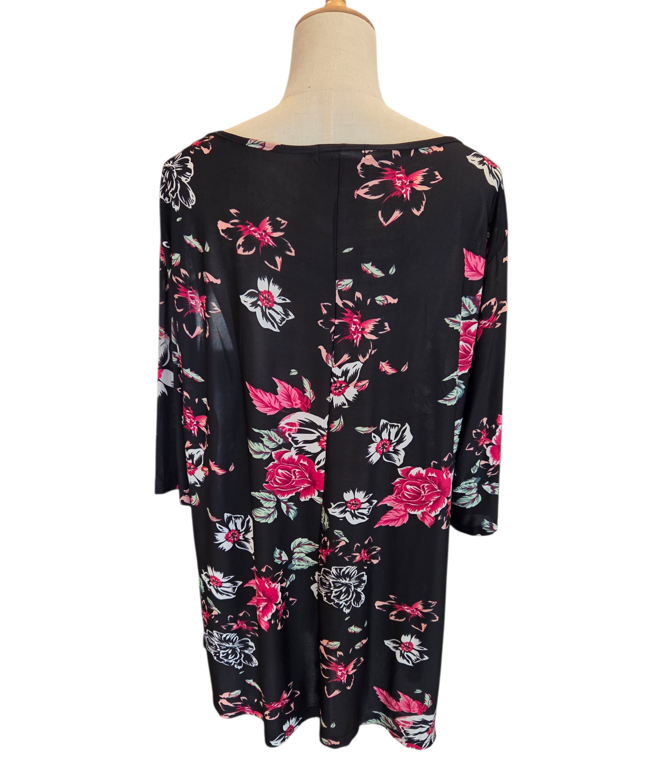 Boetiek Top Swart Rooi