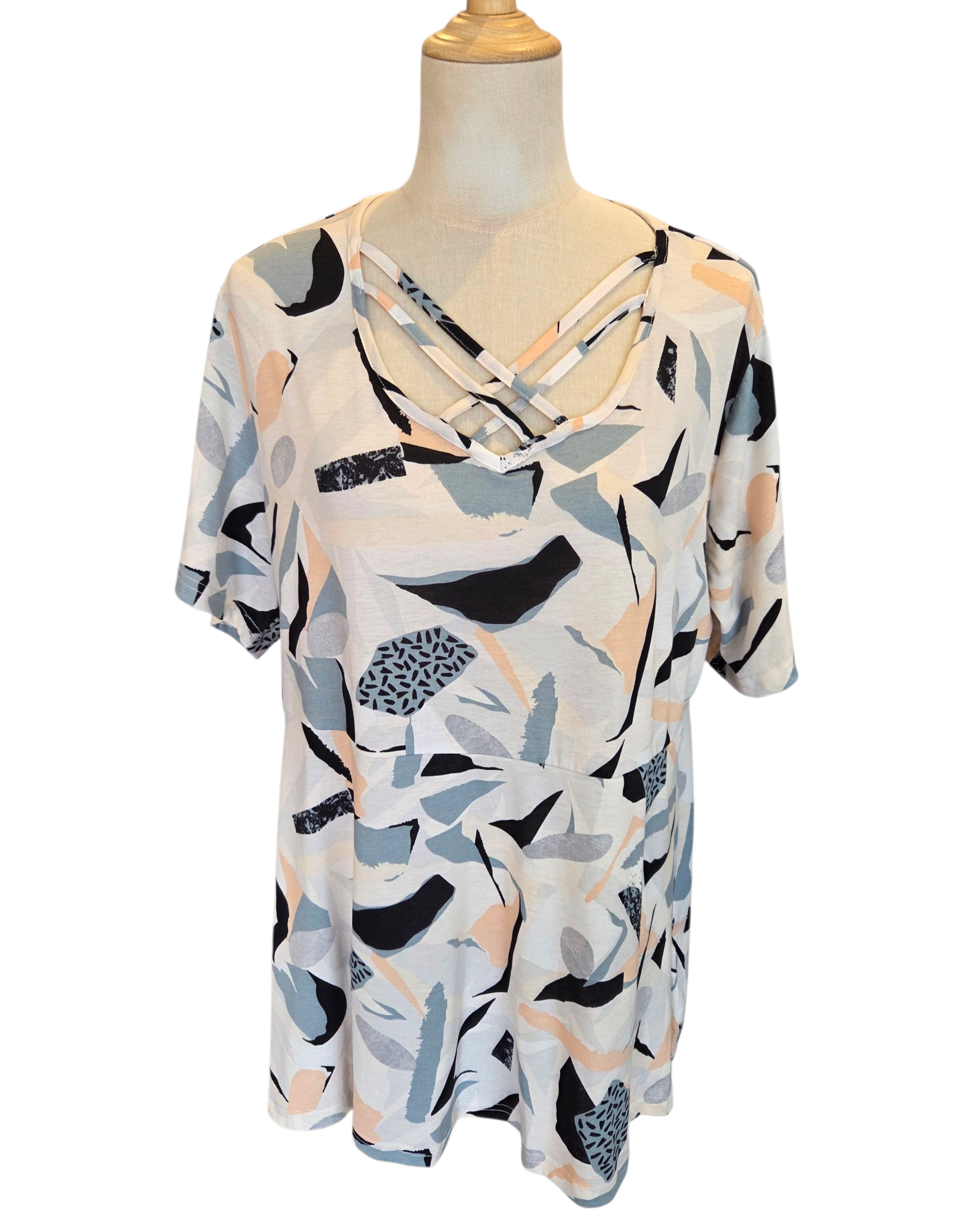 Boetiek Bloes Wit Strepe