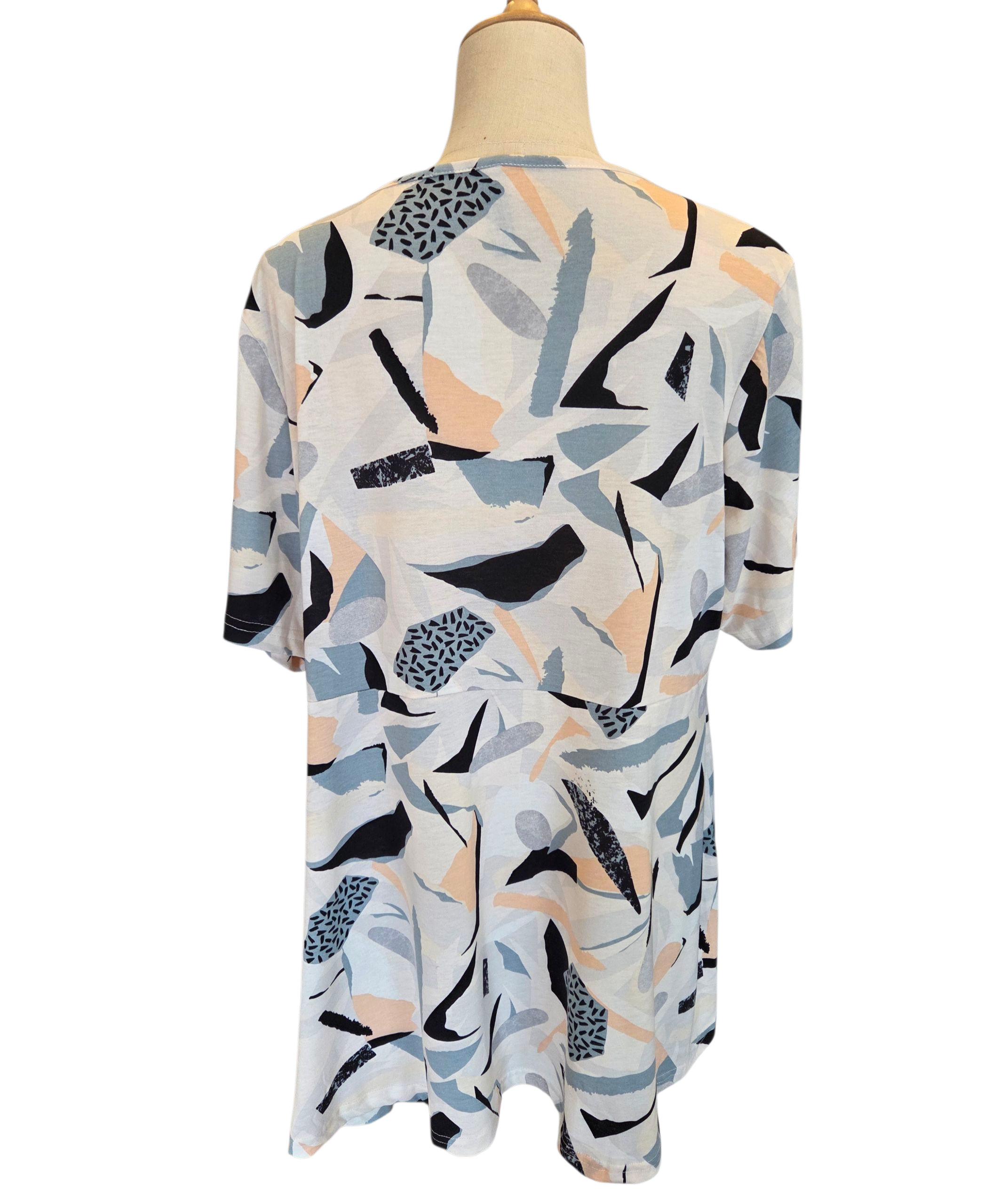 Boetiek Bloes Wit Strepe Agter