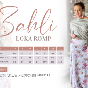 Romp (Zahli Reeks) XS-XXL