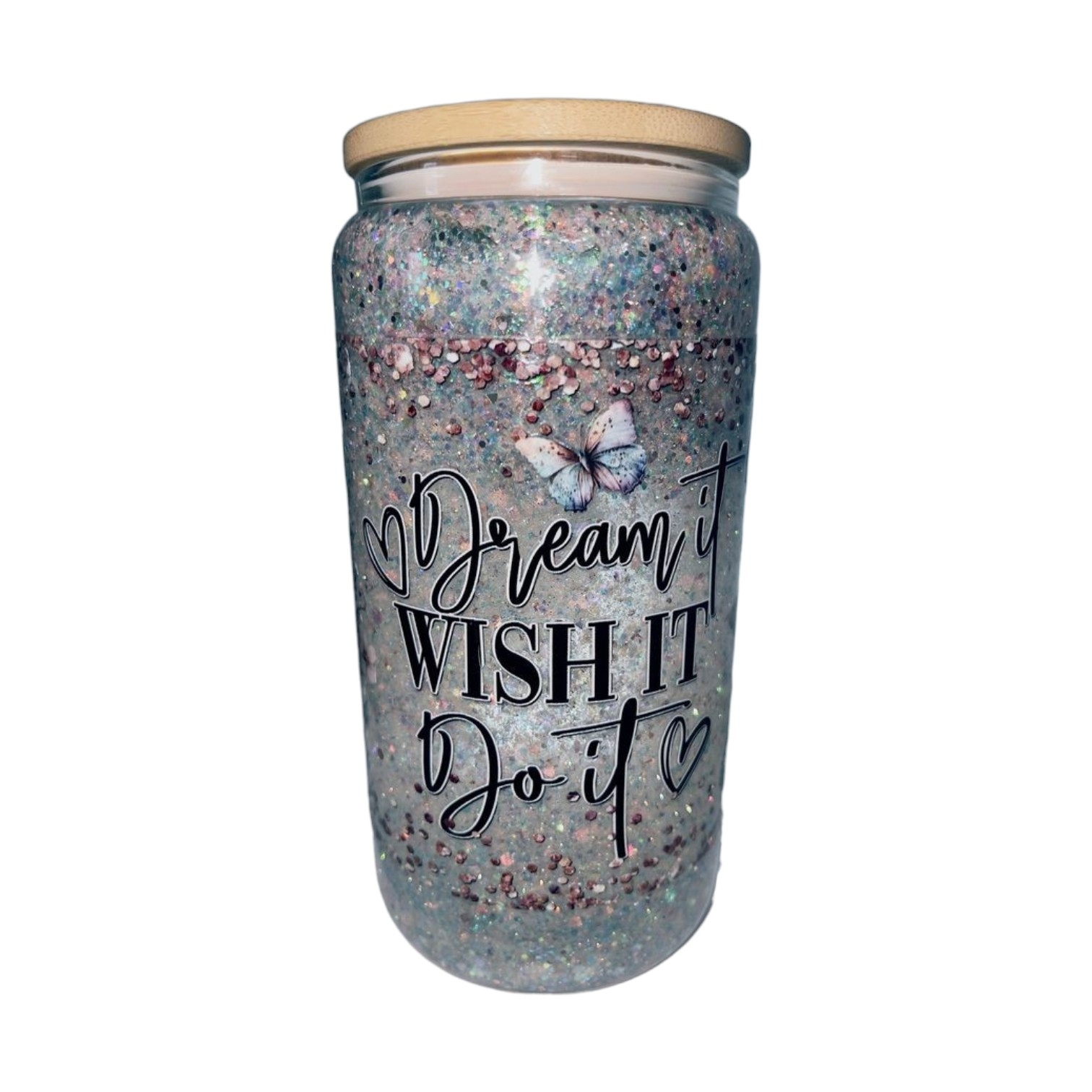 Boetiek Plastiek Tumbler 500ml (Quote | Glitter) - Image 3