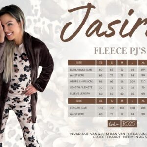 Fleece PJ's (Jasira Reeks) XS-XXXL