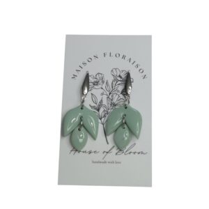 Bloom Oorbelle (Lig Groen-Silwer)
