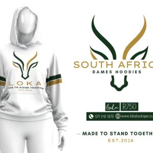 KIDS Groen Suid Afrika/Loka Hoodies 2-3jr tot 12-13jr