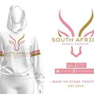 KIDS Pienk Suid Afrika/Loka Hoodies 2-3jr tot 12-13jr