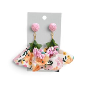 Boetiek Lap Oorbelle (Pienk Blom)