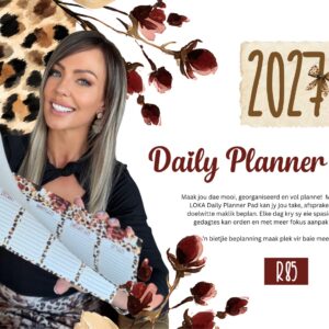 2027 Loka Daily Planner Pad (Maan-Vry)