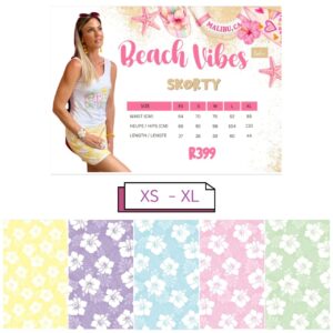Skorty (Beach Vibes) XS - XL